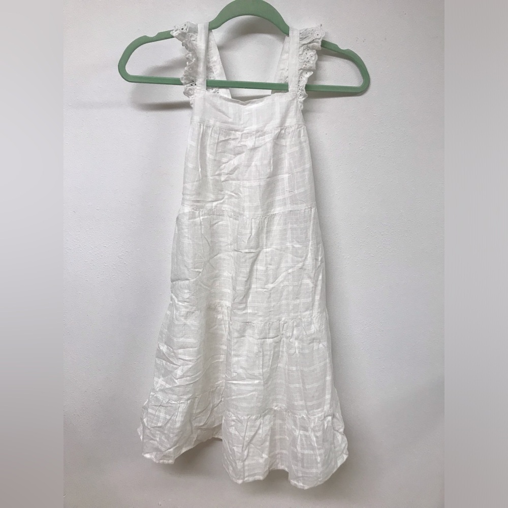 Big Girls Sleeveless Cross Back Church Easter Party Wedding Flower Girl Dress